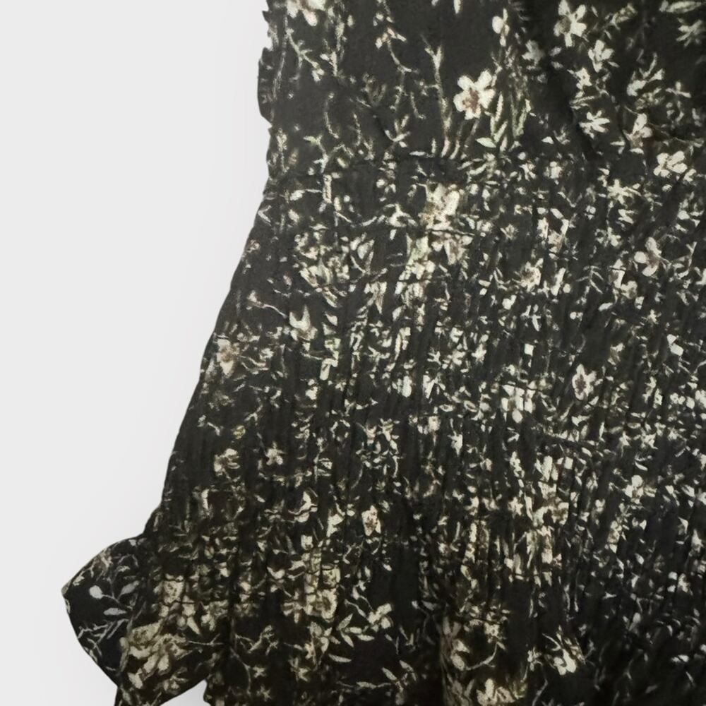 Papermoon ruched cottage style cropped blouse - Picture 6 of 8